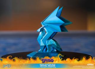Magic Crafters Blue Crystal Dragon Mini 4" Metal Statue