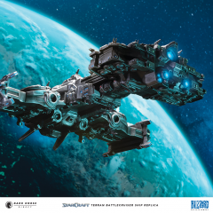 Terran Battlecruiser Ship 15" Replica
