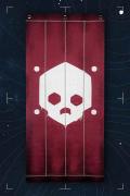 Crimson Fleet Jolly Roger Banner