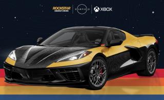 Starfield-themed Corvette Stingray