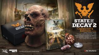 Latex Zombie Mask, USB Severed Thumb Drive & Brain Stand