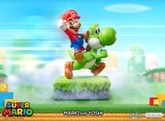 Mario & Yoshi Statue
