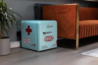 Organ Donor Mini Fridge, Surgeon Apparel, Heart Replica, First-Aid Lunchbox, Rubber Duck, Bobble Head & Artwork