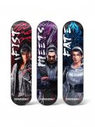 Fist Meets Fate Skateboard Deck Wall Decor Set of 3