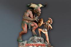 Minotaur VS Roman Statue