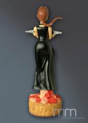 Lara Croft on Roses 11.8" Statue