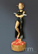 Lara Croft on Roses 11.8" Statue