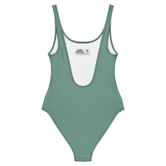 Classic Teal One-Piece Bathing Suit