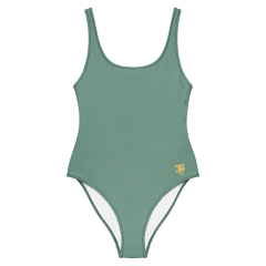 Classic Teal One-Piece Bathing Suit