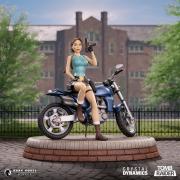 Lara Croft w/ Classic Motorbike 9" Statue