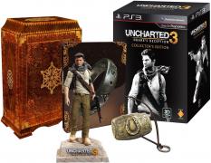 Nathan Drake Statue w/ Traveling Chest, Belt Buckle & Ring Necklace Replicas