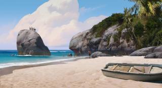 On the Beach (Art Print)