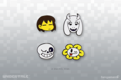 Human, Toriel, Sans & Flowey Pin Set (exclusive)