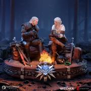 Geralt and Ciri Fireside 7" Statue