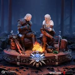 Geralt and Ciri Fireside 7" Statue