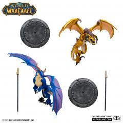 Bronze Proto-Drake & Blue Highland Drake 1:12 Scale Statue 2-Pack