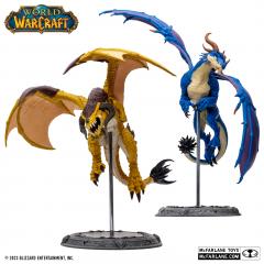 Bronze Proto-Drake & Blue Highland Drake 1:12 Scale Statue 2-Pack