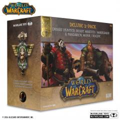 Dwarf Hunter: Beast Master & Marksman / Pandaren: Monk & Rogue 1:12 Scale Statue 2-Pack