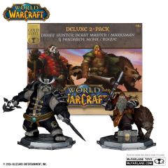 Dwarf Hunter: Beast Master & Marksman / Pandaren: Monk & Rogue 1:12 Scale Statue 2-Pack