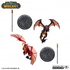 Red Highland Drake & Black Proto-Drake 1:12 Scale Statue 2-Pack