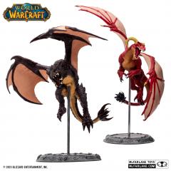 Red Highland Drake & Black Proto-Drake 1:12 Scale Statue 2-Pack