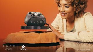 Dune Custom Xbox Series S w/ Ornithopter Stand & Floating Controller